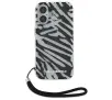 Etui Karl Lagerfeld IML Zebra Pattern & Cord do iPhone 16 Czarny