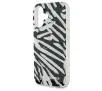 Etui Karl Lagerfeld IML Zebra Pattern & Cord do iPhone 16 Czarny