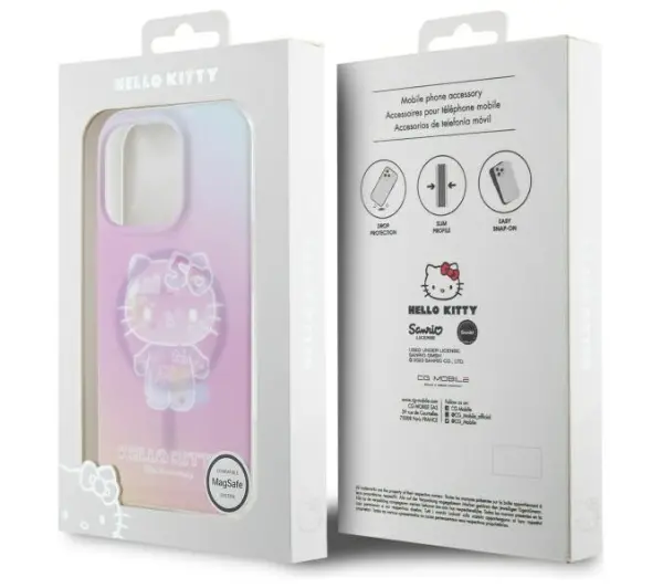 Hello Kitty IML 50TH Anniversary MagSafe do iPhone 16 Pro Różowy