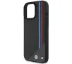 Etui BMW M Meshed Tricolor Stripes MagSafe do iPhone 16 Czarny