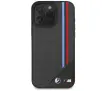 Etui BMW M Meshed Tricolor Stripes MagSafe do iPhone 16 Czarny