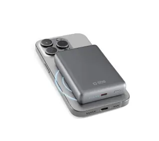 SBS TEBB10000MAGSLIM SlimMag 10000mAh PD 20W Szary