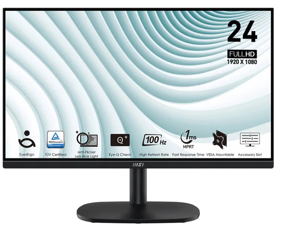 Monitor MSI PRO MP245V 24" Full HD VA 100Hz 1ms MPRT