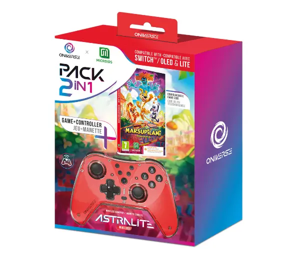 Oniverse Astralite Mira Red do PC Nintendo Switch Android iOS Bezprzewodowy Niebieski + gra