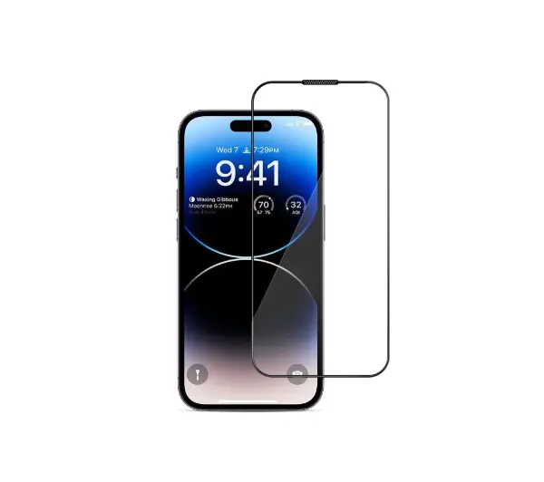 Winner WG 4D Full Glue do iPhone 15 Pro Czarny