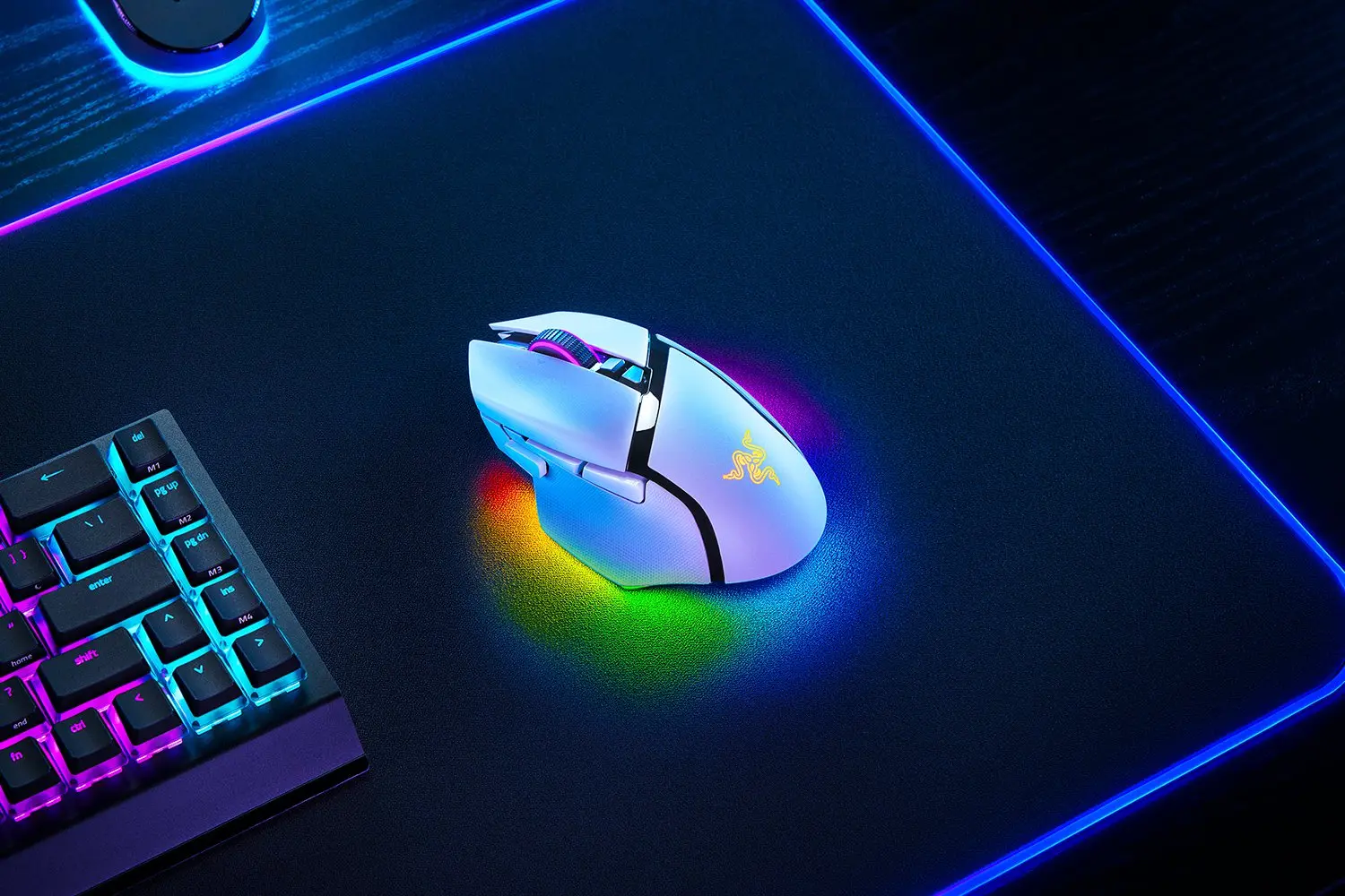 Razer Basilisk V3 Pro 35K ホワイト Razer Basilisk V3 Pro 35K White Edition, USB/Bluetooth (RZ01