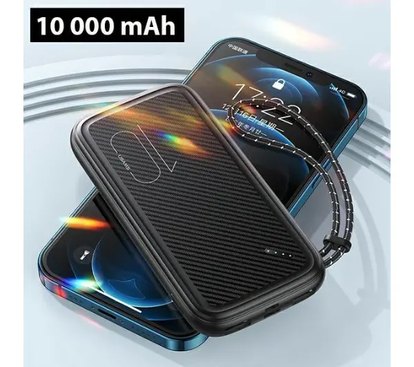 USAMS PB56 10000mAh 10W Czarny - ⚡ EURO HIT CENOWY! ⚡