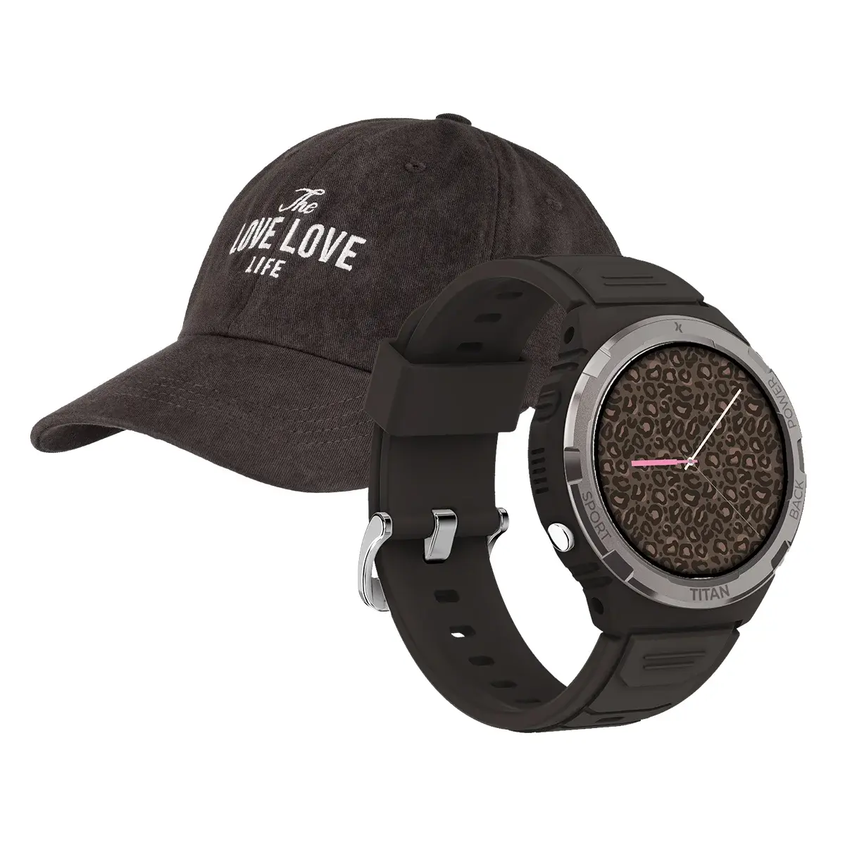 Smartwatch Maxcom FW100 Valkiria Brązowy + czapka