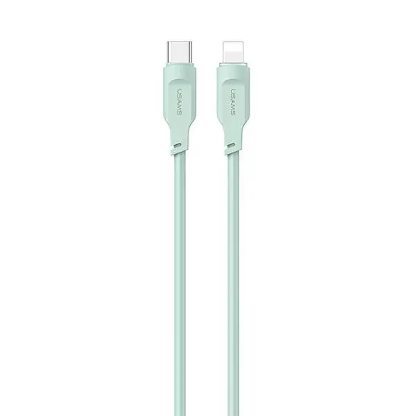 Kabel USAMS USB-C do Lightning 20W PD Fast Charging Lithe Series 1,2m Zielony