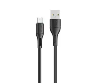 USAMS USB do microUSB 2A Fast Charge 1m Czarny