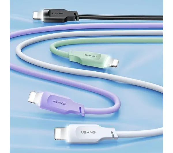 USAMS USB do Lightning 2,4A Fast Charging Lithe Series 1,2m Zielony