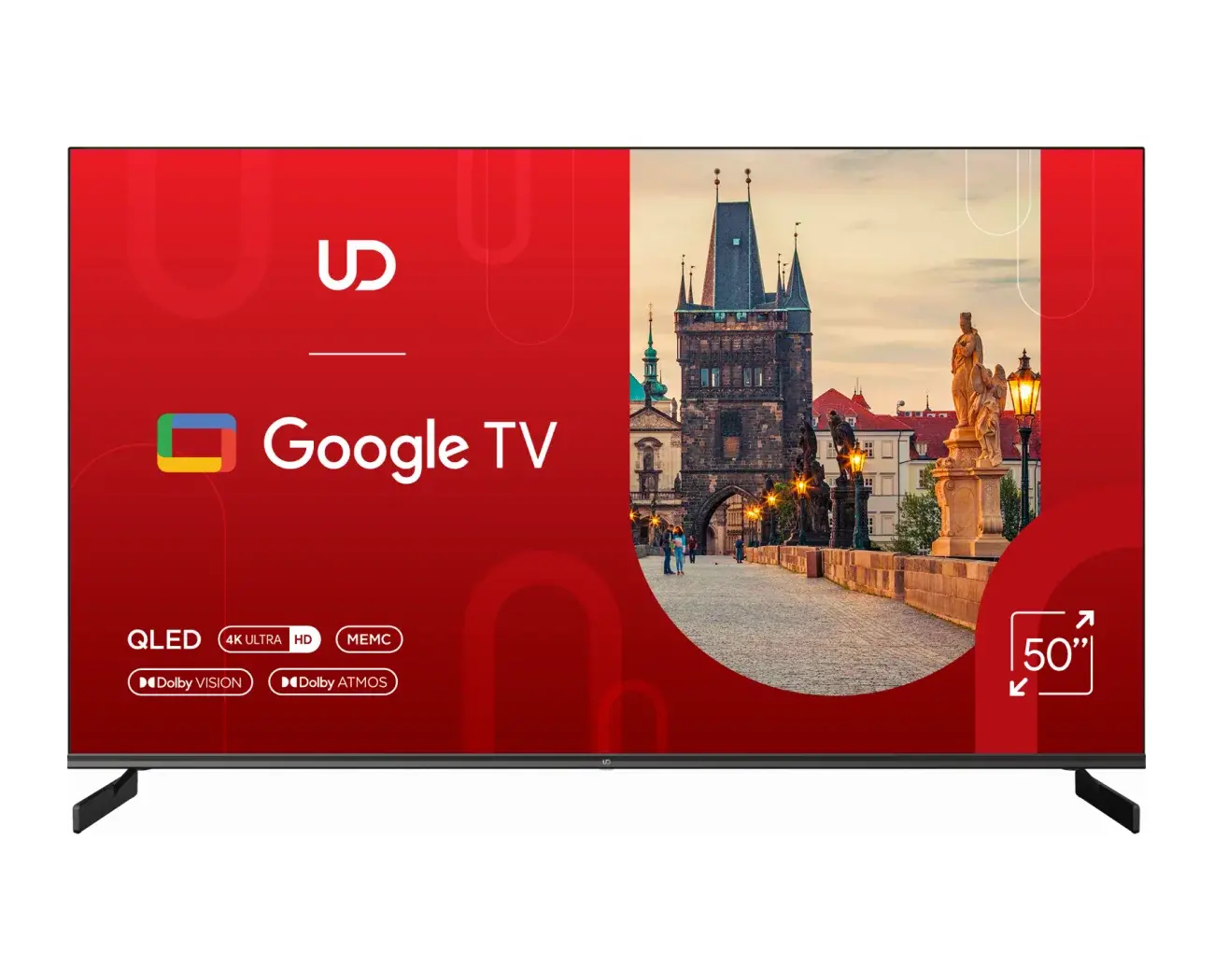 Telewizor UD TV 50QGU7210S 50"QLED 4K Google TV Dolby Vision Dolby Atmos DVB-T2