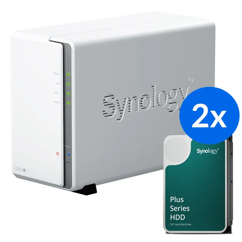 Serwer Synology DS223J-12T-00-2 Biały