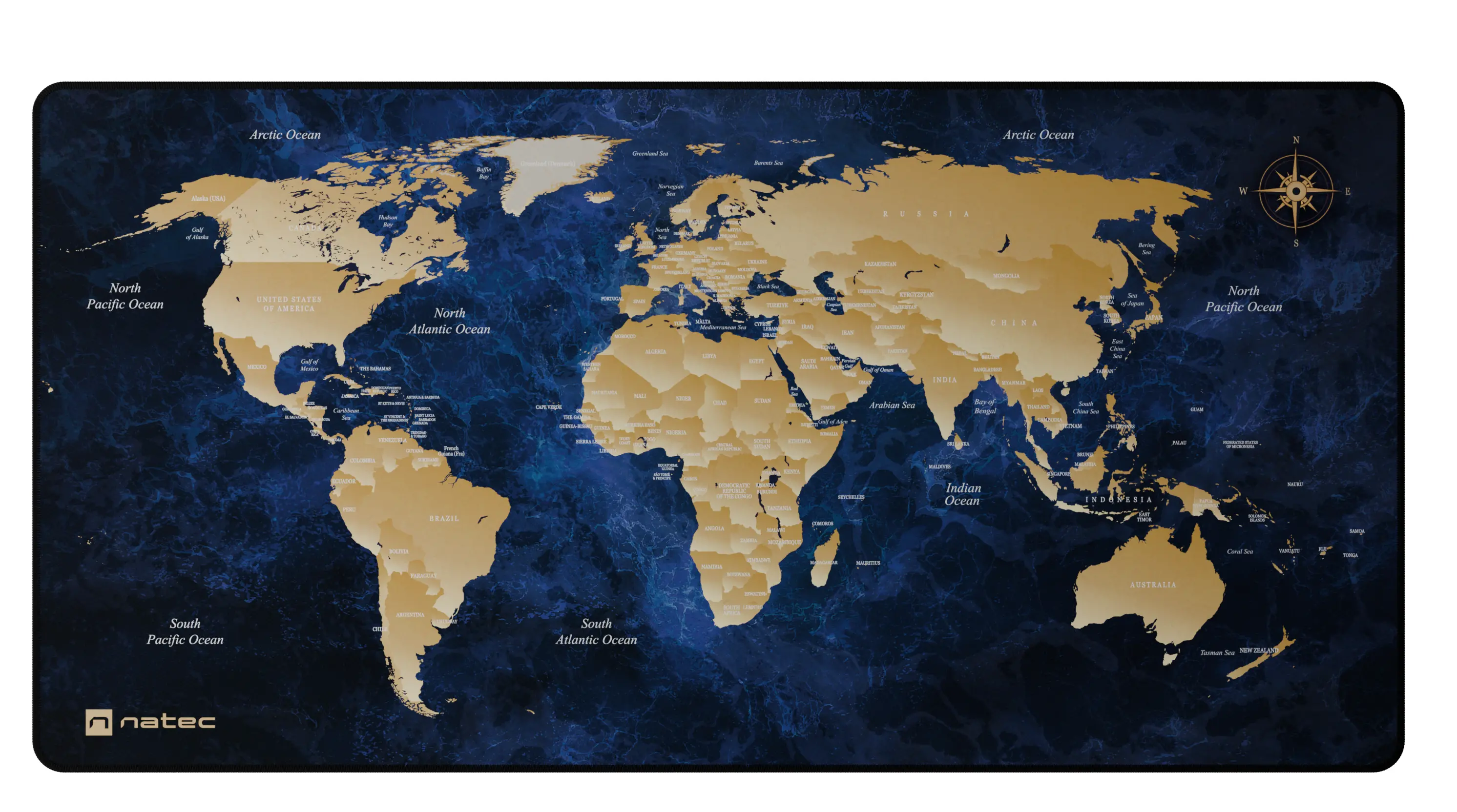 Podkładka Natec World 800 x 400 mm Granatowy