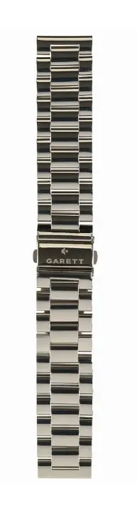 Pasek Garett stalowy 22mm V Srebrny