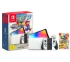 Konsola Nintendo Switch OLED Biały + Super Mario Bros. Wonder + Super Mario Party Jamboree + Nintendo Online 365dni