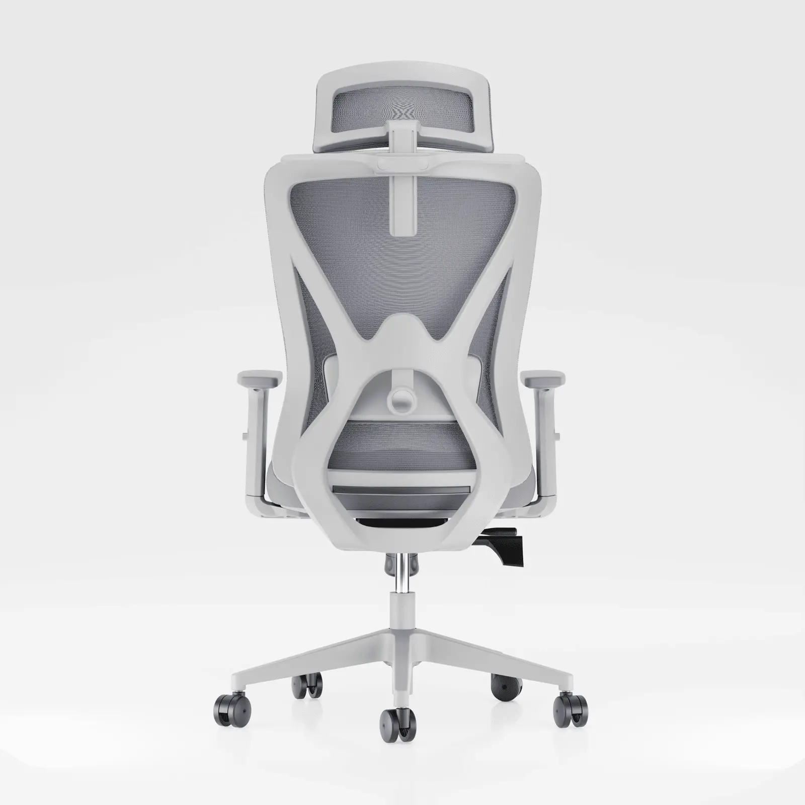 фото Офісне крісло Black Point Backerz Mesh White