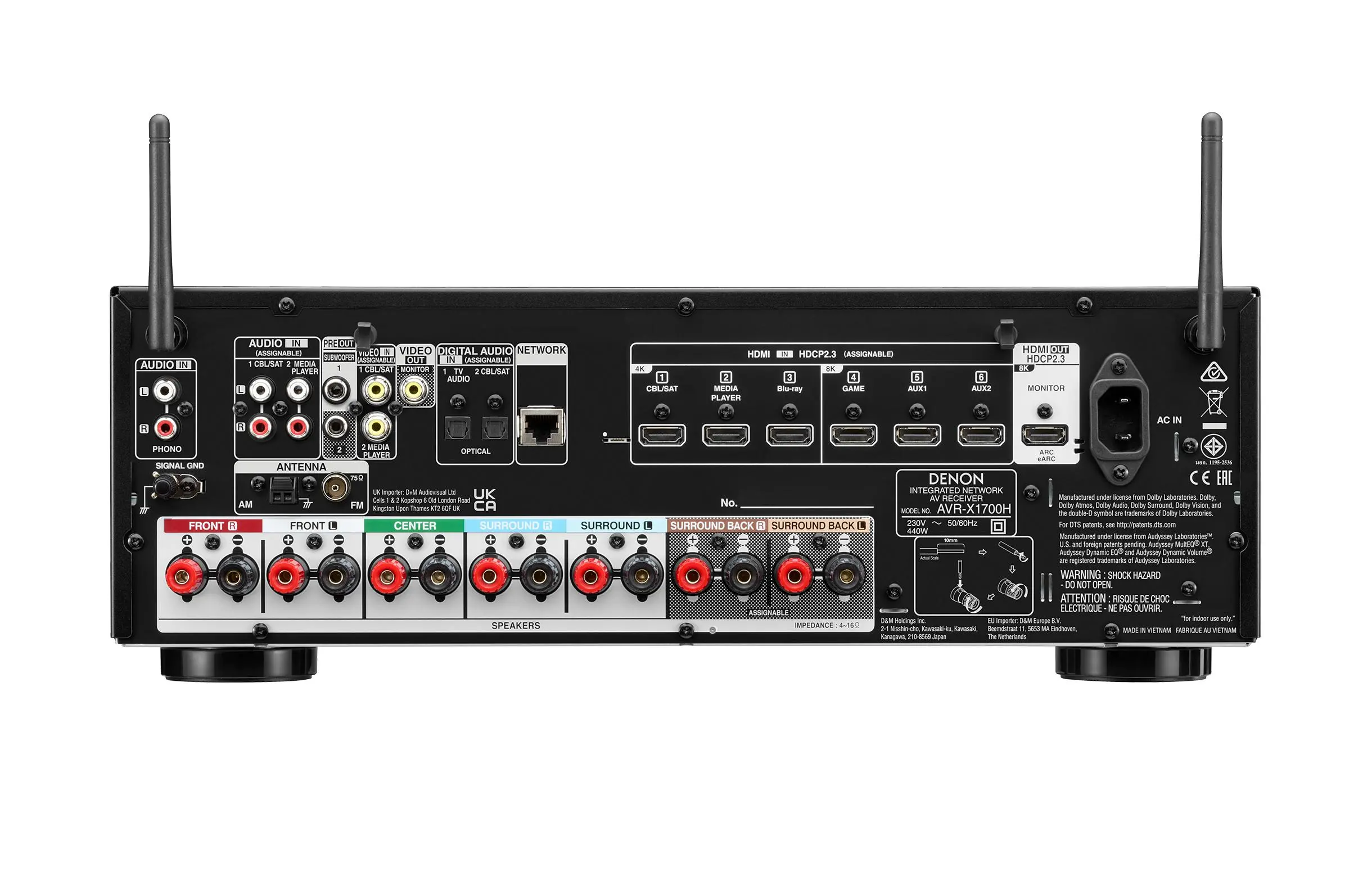 Denon AVR-X1700H, Wilson MoviX 5.0 Czarny - Dobra cena