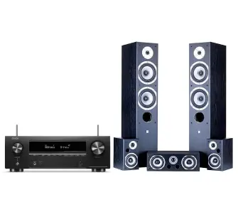 Zestaw kina Denon AVR-X1700H, Wilson MoviX 5.0 Czarny