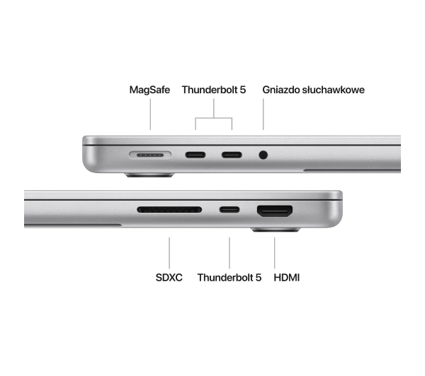 Apple MacBook Pro 2024 14,2" M4 Pro 24GB RAM 512GB Dysk macOS Srebrny Funkcje AI - Kup na Raty - RRSO 0%