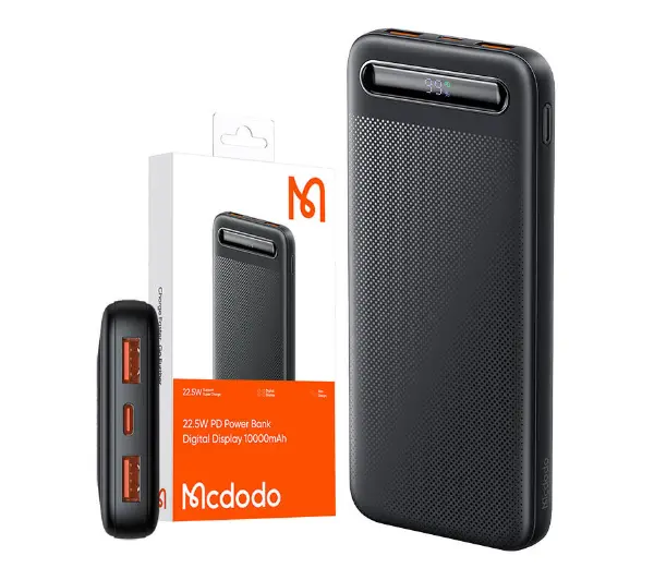 Mcdodo MC-3881 Digital Display 10000mAh, 22.5W Czarny
