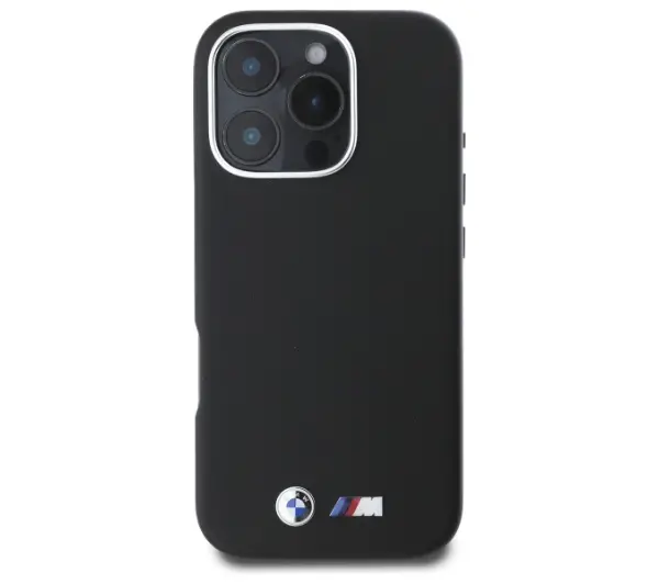 BMW M Smooth Full Wrapped Metal do iPhone 16 Pro Czarny