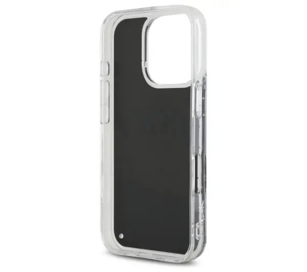 DKNY Liquid Glitter Arch Logo do iPhone 16 Pro Czarny