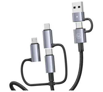 Kabel USAMS 6w1 Fast Charging 60W 1,2m Czarny