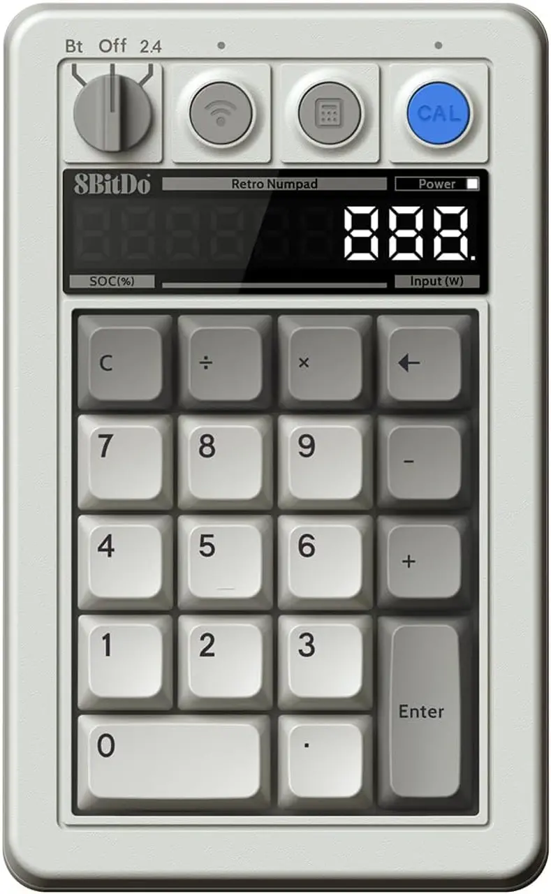 Klawiatura mechaniczna 8BitDo Retro 18 Numpad M Edition Biały