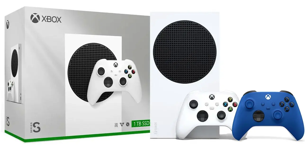 Konsola Xbox Series S 1TB Biały + Dodatkowy Pad Niebieski