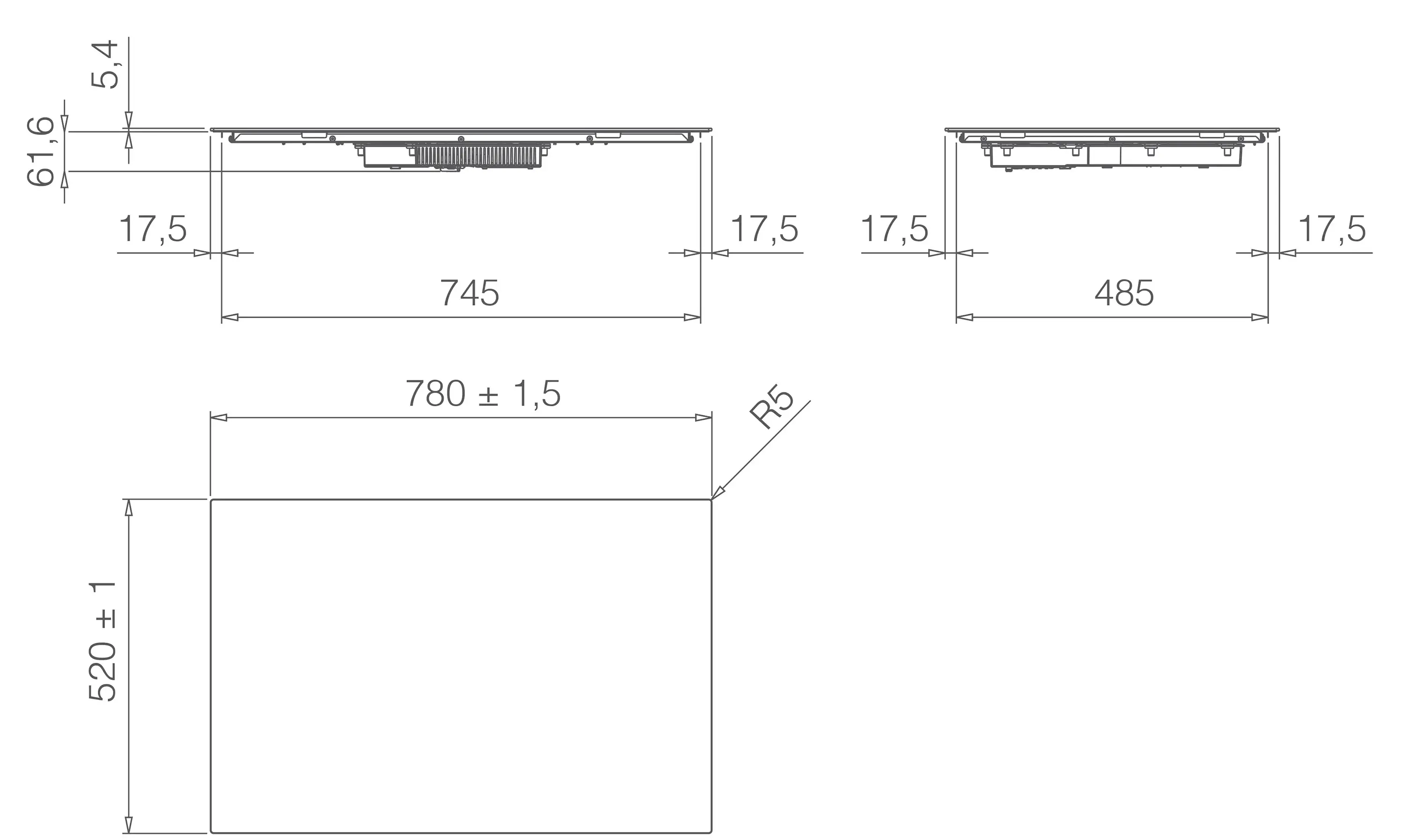 фото Індукційна варильна поверхня Elica Primis 804 Plus BL