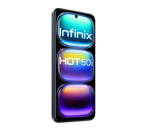 Infinix Hot 50i 4/128GB 6,7" 120Hz 48Mpix Czarny - ⚡ EURO HIT CENOWY! ⚡ - Kup na Raty - RRSO 0%