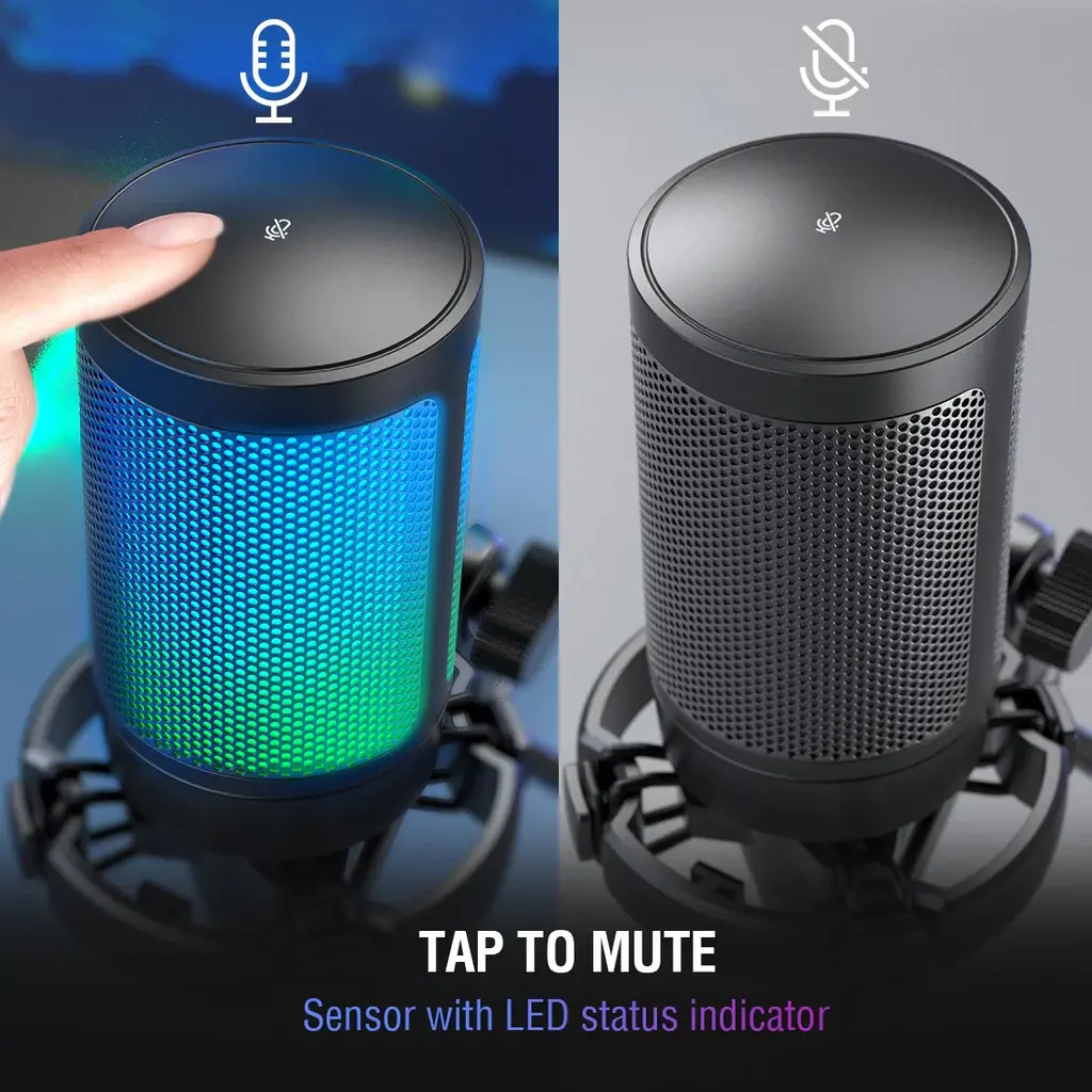 фото Мікрофон для ПК/ для стрімінгу, подкастів Fifine Ampligame A6 RGB