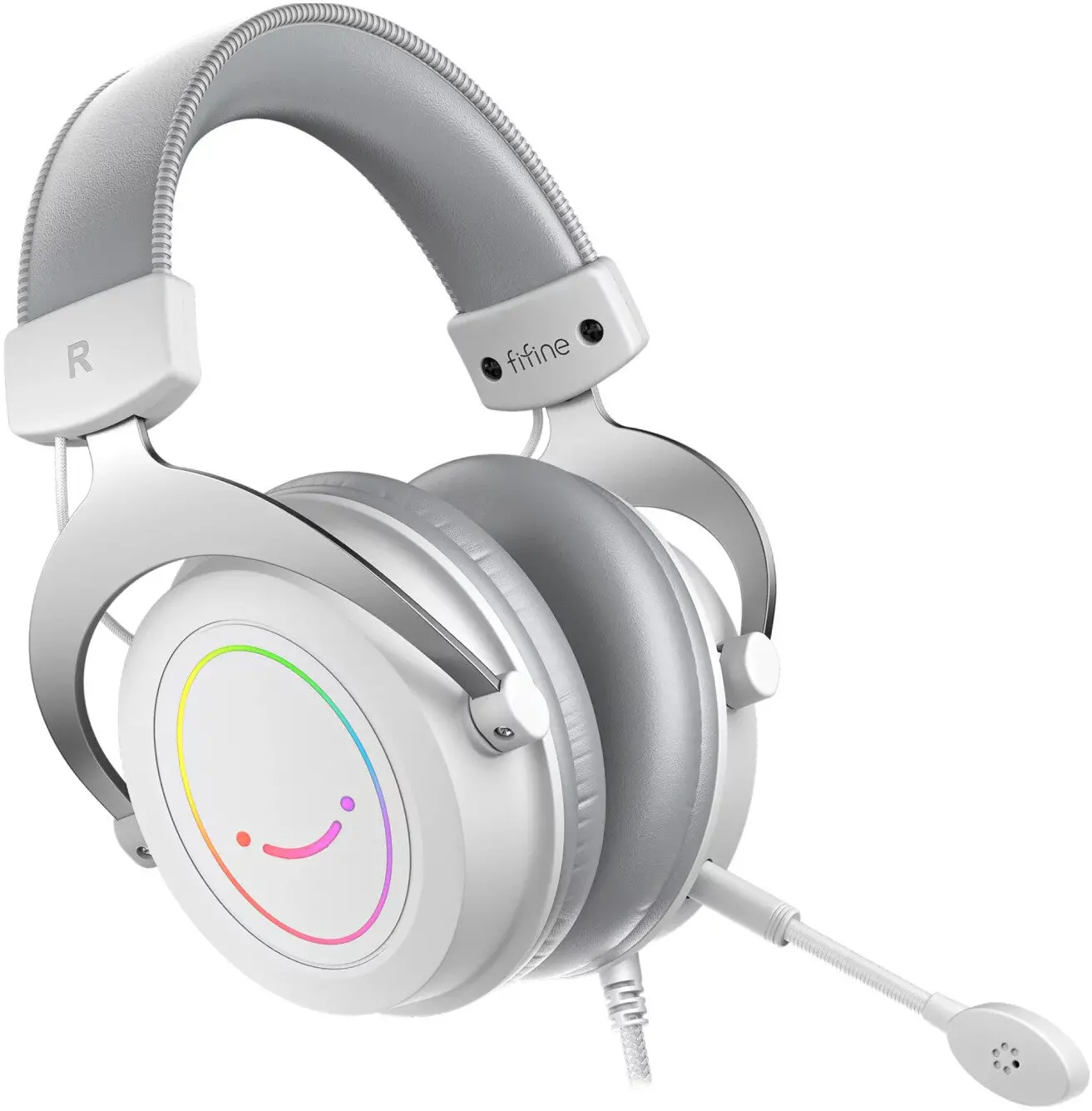 фото Навушники з мікрофоном Fifine H3 RGB White