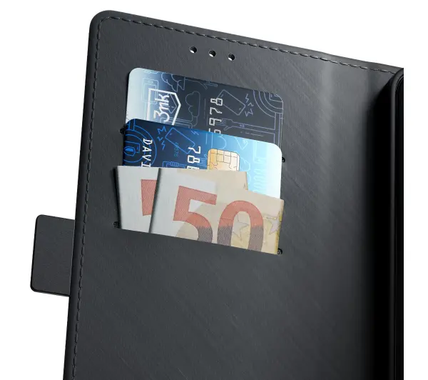 3mk Wallet Case do iPhone 16 Pro Czarny