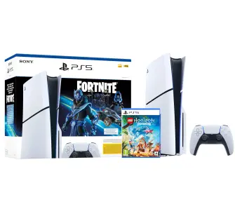 Konsola Sony PlayStation 5 Slim D Chassis (PS5) 1TB z napędem Fortnite Cobalt + LEGO Horizon Adventure