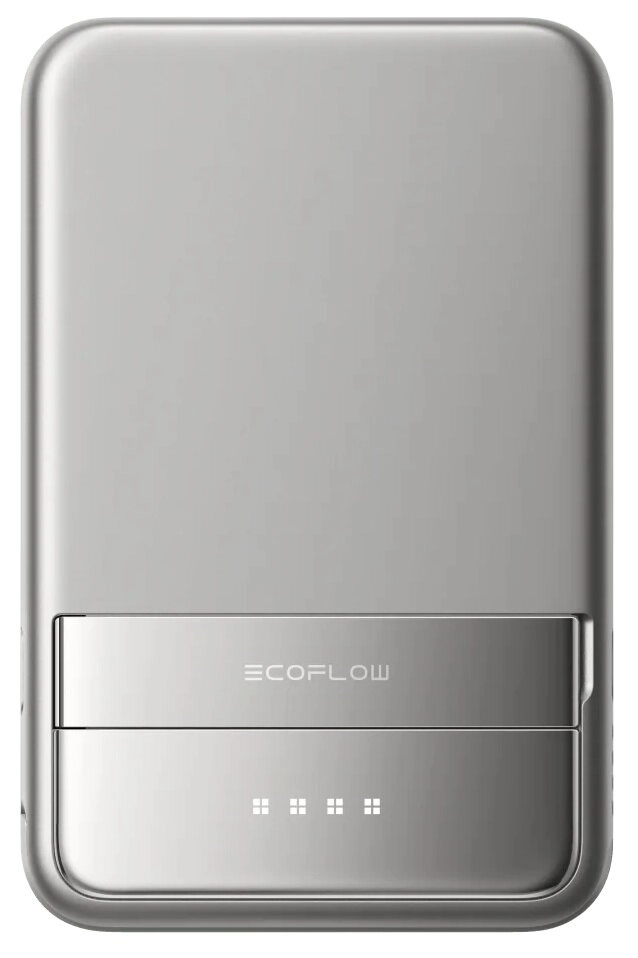 фото Зовнішній акумулятор (павербанк) EcoFlow Rapid Magnetic Power Bank 5000mAh Silver (EF-RAPID5000-EU)