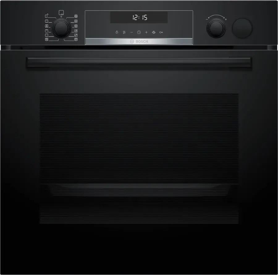 Piekarnik elektryczny parowy Bosch Serie 6 HRG578CB7 Termoobieg AirFry Termosonda Zdalne sterowanie Czarny