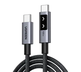 Kabel UGREEN USB-C do USB-C Uno L509 100W 1m Czarny