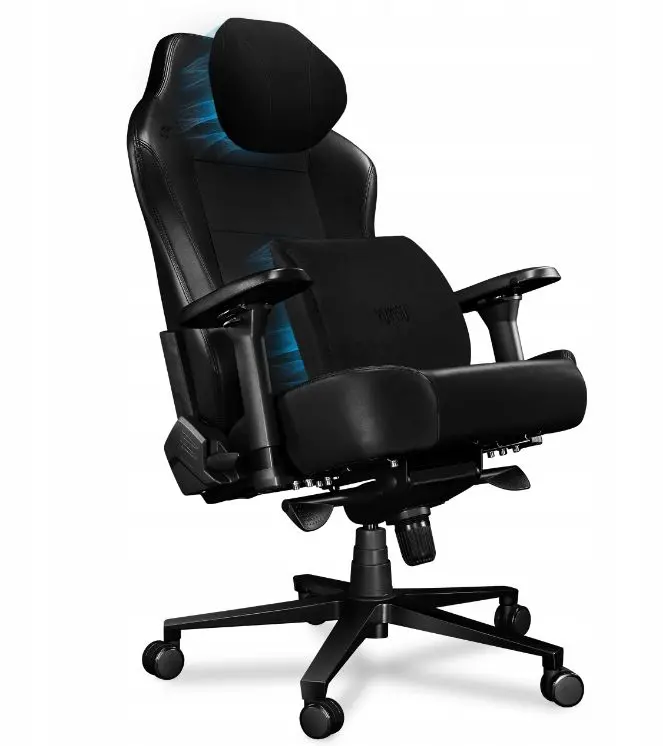 Fotel Yumisu 2054 Magnetic Biurowy do 150kg Skóra ECO Czarny