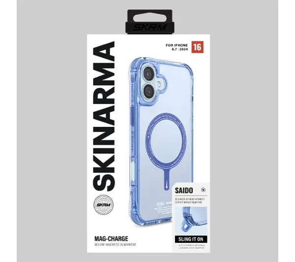 Skinarma Magnetic Charging do iPhone 16 Plus Niebieski