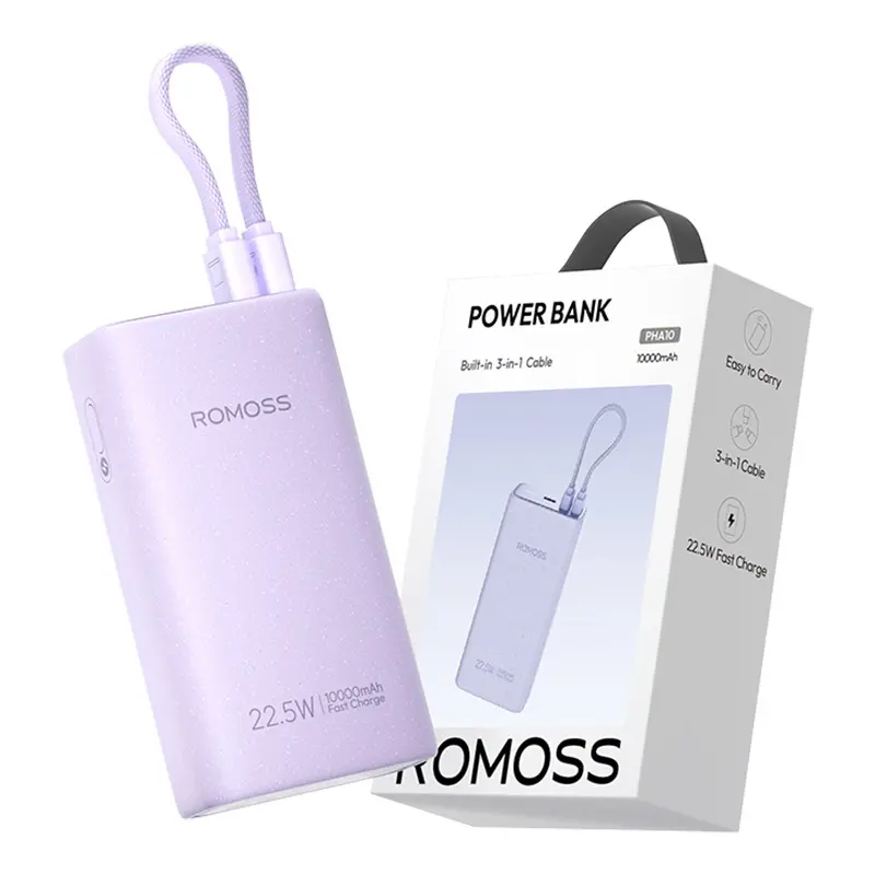 фото Зовнішній акумулятор (павербанк) Romoss 10000mAh 22,5W (PHA10)