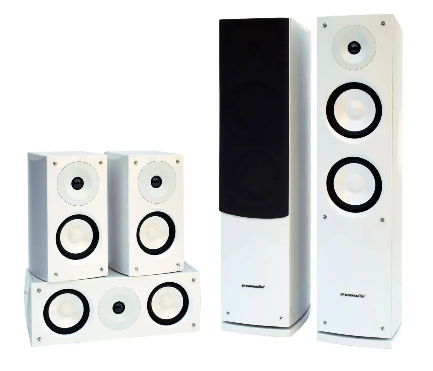 Zestaw kolumn Pure Acoustics NOVA 6 Biały połysk