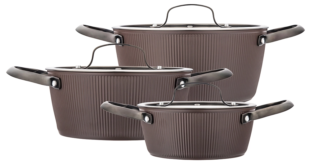 Zestaw garnków La Bonita Especial LB6ZGA002 Indukcja Aluminium 6 elementów