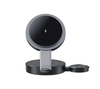 Ładowarka indukcyjna USAMS 3w1 15W Szary