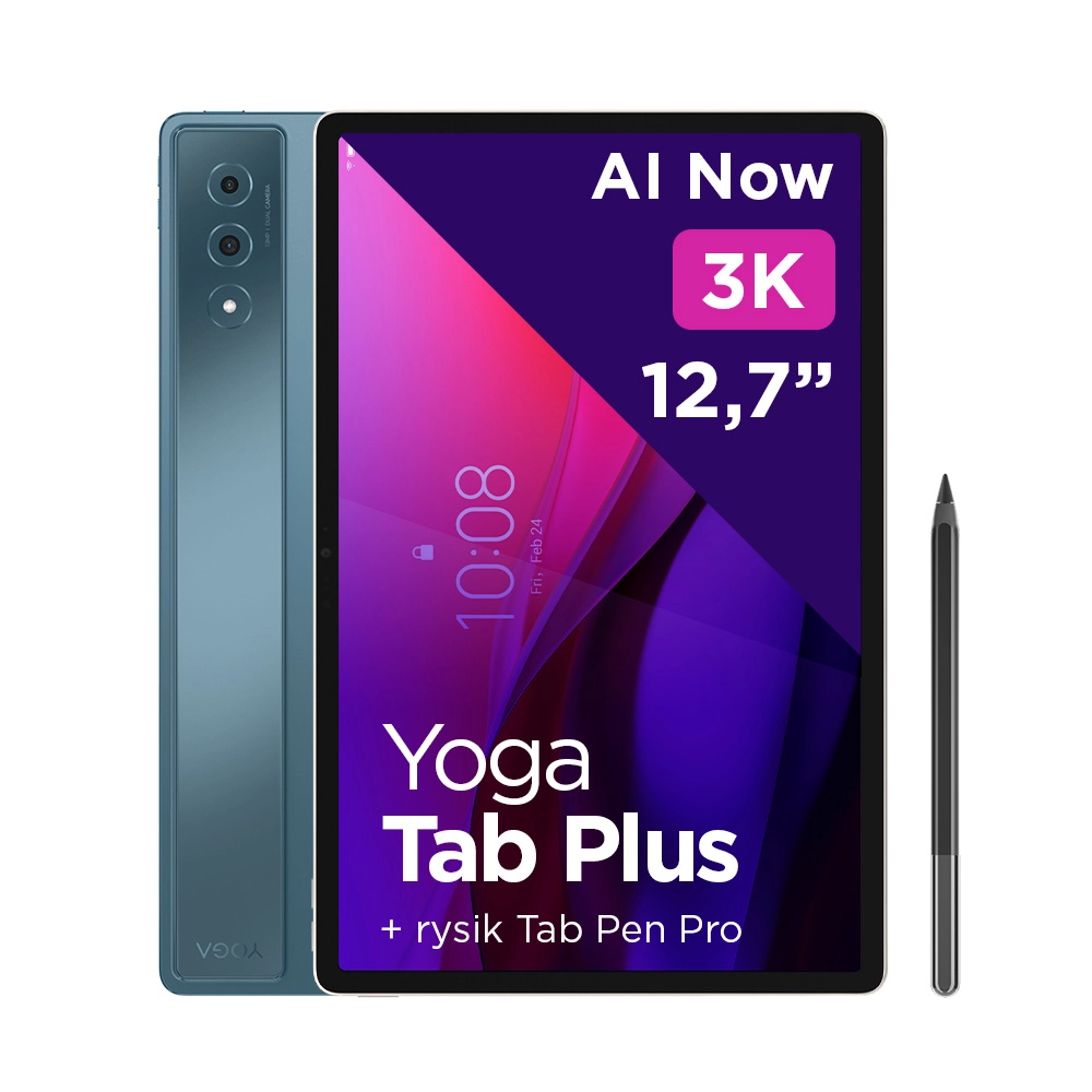 Tablet Lenovo Yoga Tab Plus 12,7" TB520FU 16/256GB Zielony Wi-Fi + Rysik