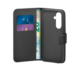 Etui Puro Case Wallet Stand do Galaxy S25 Czarny