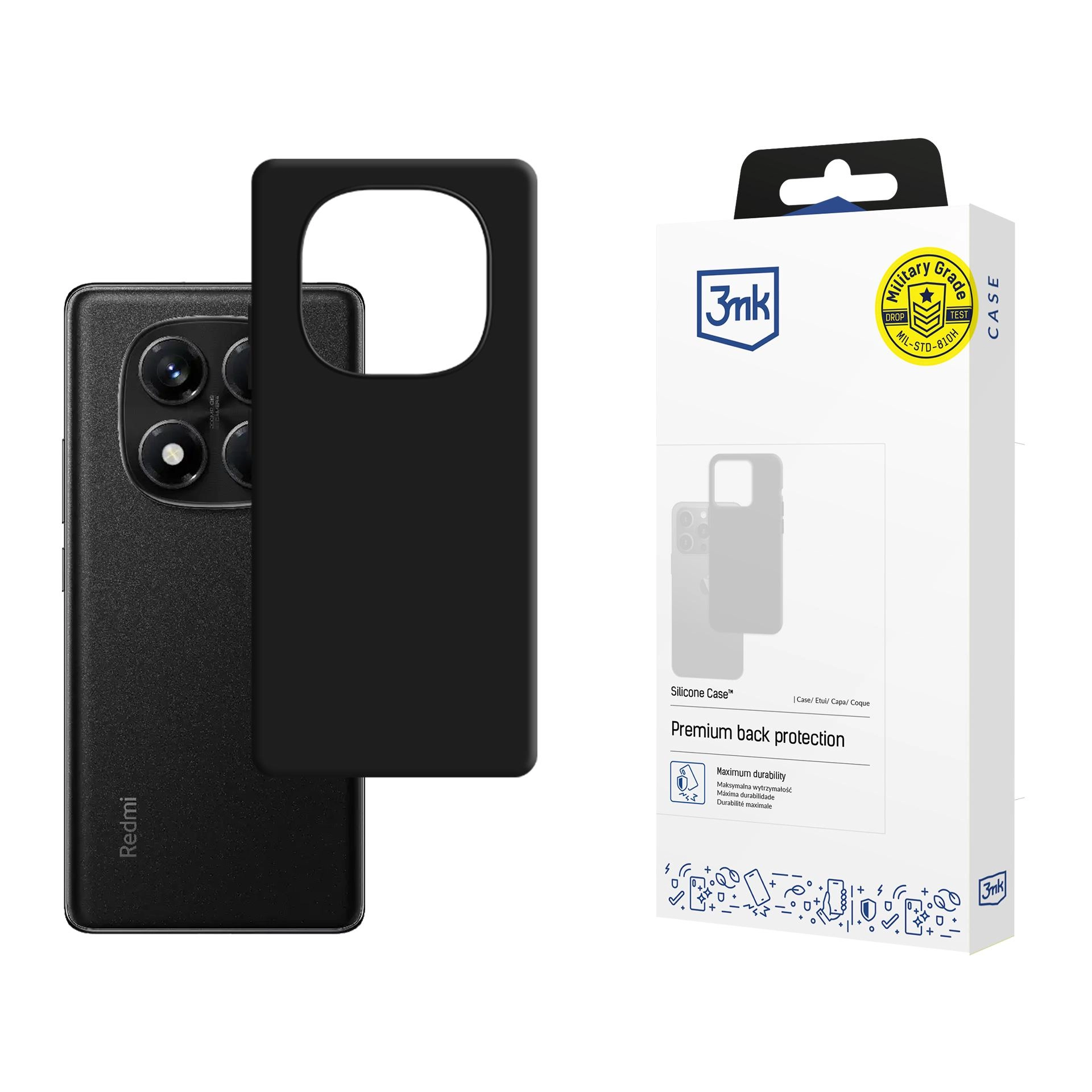 Etui 3mk Silicone Case do Redmi Note 14 Pro Czarny