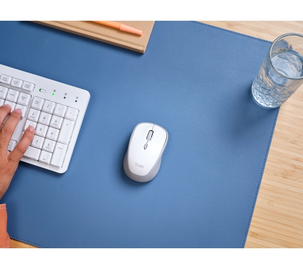 Trust Yvi+ Silent Wireless Biały