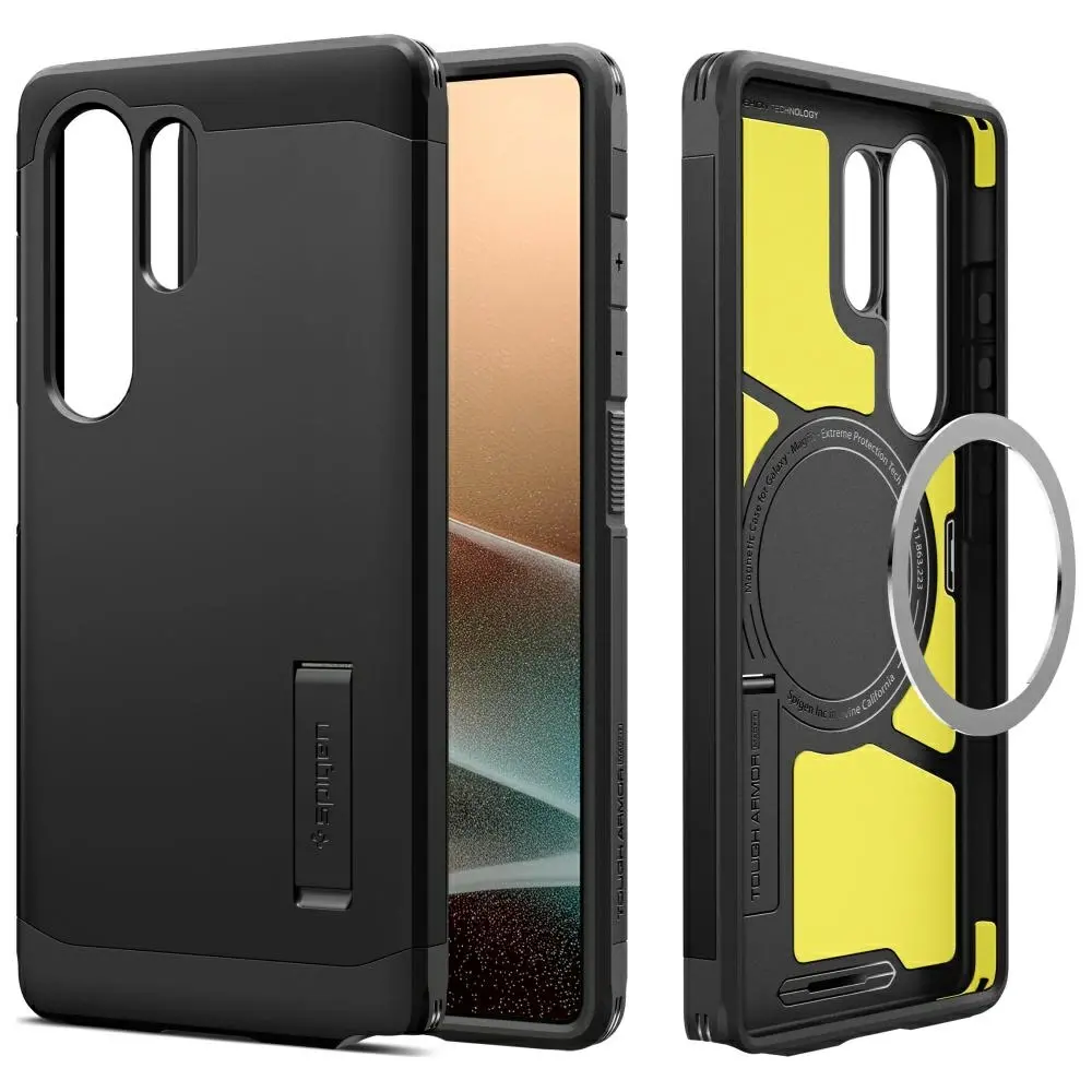 Etui Spigen Tough Armor MagSafe do Galaxy S25 Ultra Czarny